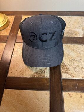 CZ Embroidered Logo Gray & Black Men's Baseball Cap